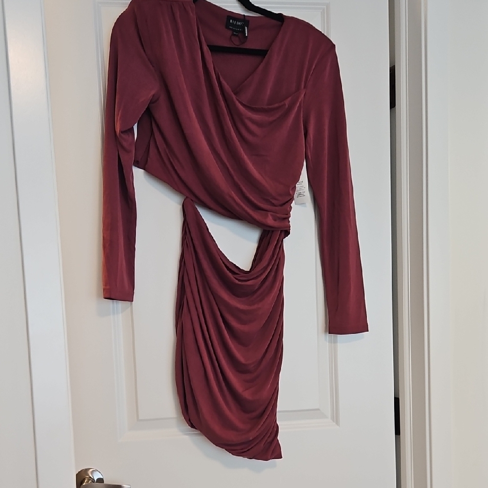 BARDOT Rosa Ruched Mini Dress Size 8 - Picture 2 of 5